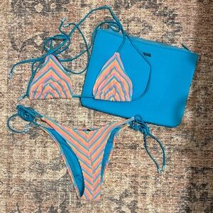 Triangl Swimwear Multicolor Chevron Bikini